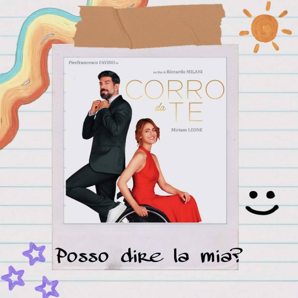 locandina del film "Corro da te" con Pierfrancesco Favino e Miriam Leone. 
